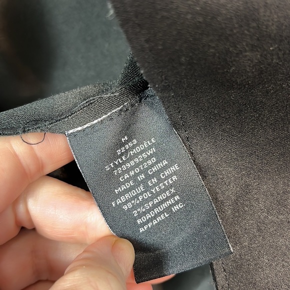 Women's Black Suede Jacket - Picture 5 of 6